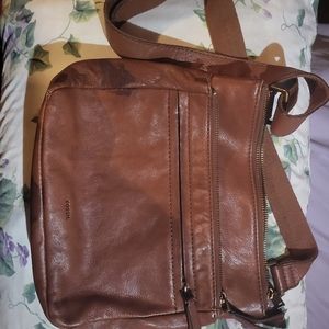Brown fossil purse
